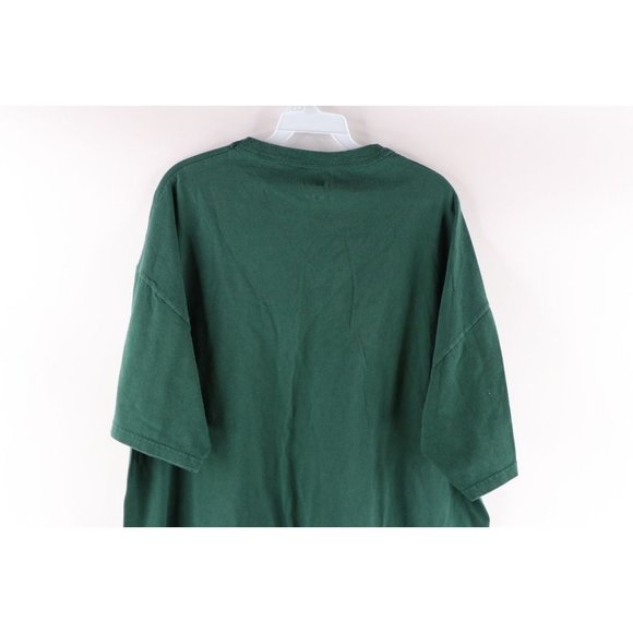 Russell Athletic Mens Size XL Faded Blank Short Sleeve T-Shirt Green Cotton - Picture 7 of 8